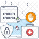 Web Antivirus Antimalware Internet Protection Icon