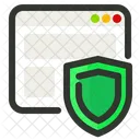 Shield Protection Web Browser Icon