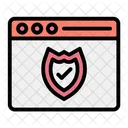 Web Protection Cyber Security Protect Icon