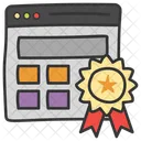 Web Ranking Web Quality Star Badge Icon