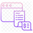 Web Rechnungen Web Rechnungen Web Gebuhren Icon