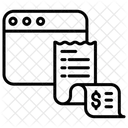 Web Rechnungen Web Rechnungen Web Gebuhren Icon