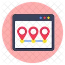 Web Route Website Route Webpage Route Icon