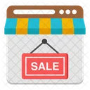 Web Sale Website Sale Webpage Sale Icon