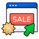 Web Sale Website Sale Webpage Sale Icon