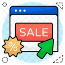 Web Sale Website Sale Webpage Sale Icon