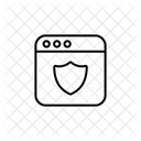 Web Shield Shield Web Sicherheit Symbol