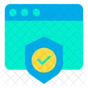 Web Shield Sichere Webseite Sicher Symbol