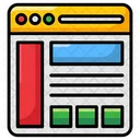 Weboberflache Weblayout Webdesign Icon