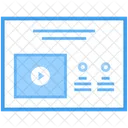 Web Schnittstelle Internet Schnittstelle Videografie Videomarketing Online Schnittstelle Video Blog Symbol