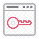 Key Lock Webpage Icon