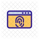 Biometric Verification Computer Icon