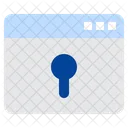 Web Security Key Word Lock Icon