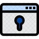 Web Security Key Word Lock Icon