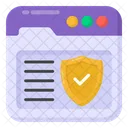 Web Security Website Protection Cybersecurity Icon