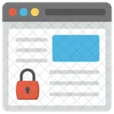 Web Security Online Icon