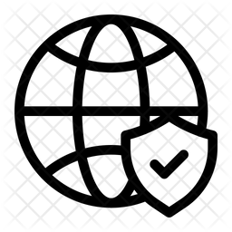Web Security Icon - Download in Line Style