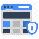 Website Security Website Protection Encrypted Website Icon