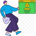 Web Security Web Account Web Protection Illustration Icon