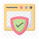 Web Security Protection Shield Icon