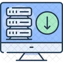Web Server Download Data From Server Download Data Icon