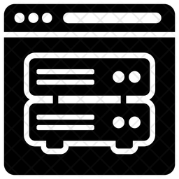 Web Server Icon - Download in Glyph Style