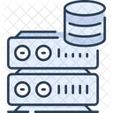 Web Server And Database Database Server Connection Server Icon