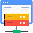 Server Web Hosting Database Icon