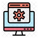 Web Setting Development Gear Icon