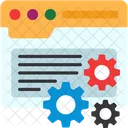 Web Setting Web Configuration Web Development Icon