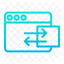 Web Webpage Data Sharing Icon
