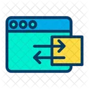Web Webpage Data Sharing Icon
