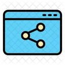 Web Sharing Share Website Online Sharing Icon