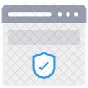 Web Shield Check Web Security Web Security Icon