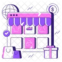 Web Shop Web Store Online Shop Icon