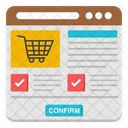 Web Shopping Website Shopping Webpage Shopping Icon