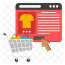 Web Shopping Website Shopping Webpage Shopping Icon