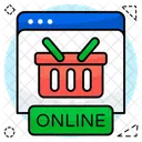 Web Shopping Website Shopping Webpage Shopping Icon