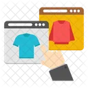 Web Shopping Website Shopping Webpage Shopping Icon