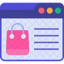 Web Shopping Online Web Page Icon
