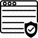 Websicherheit Firewall Verschlusselung Symbol