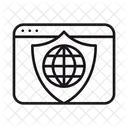 Websicherheit Webschutz Internetsicherheit Symbol