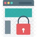 Web Sicherheit Sperre Internet Sicherheit Icono