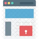 Web Sicherheit Sperre Internet Sicherheit Icono
