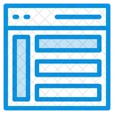 Web Sidebar Left Sidebar Icon