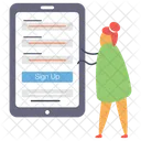 Web Sign In  Icon