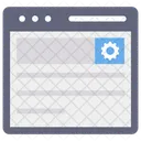 Web Site Web Page Setting Icon