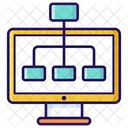 Algorithm Workflow Web Scheme Icon