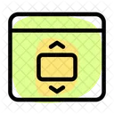 Web Slider Vertical  Icon