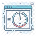 Webpage Speed Page Optimization Webpage Testing Icon